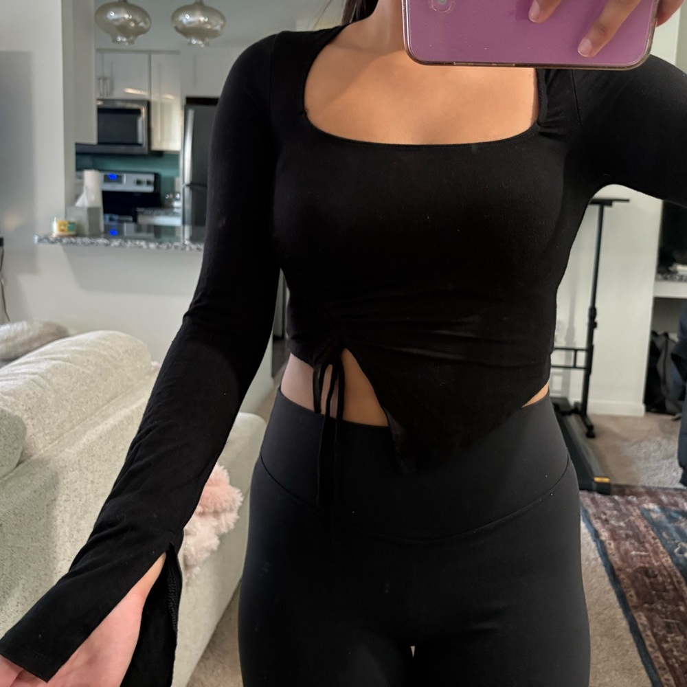 Black Long Sleeve Women's Top
